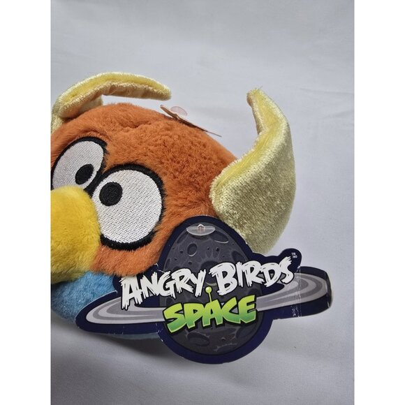 Angry Birds Space Plush Lightning Bird Common Wealth 2012 5” Inch- No Sound - Picture 2 of 10